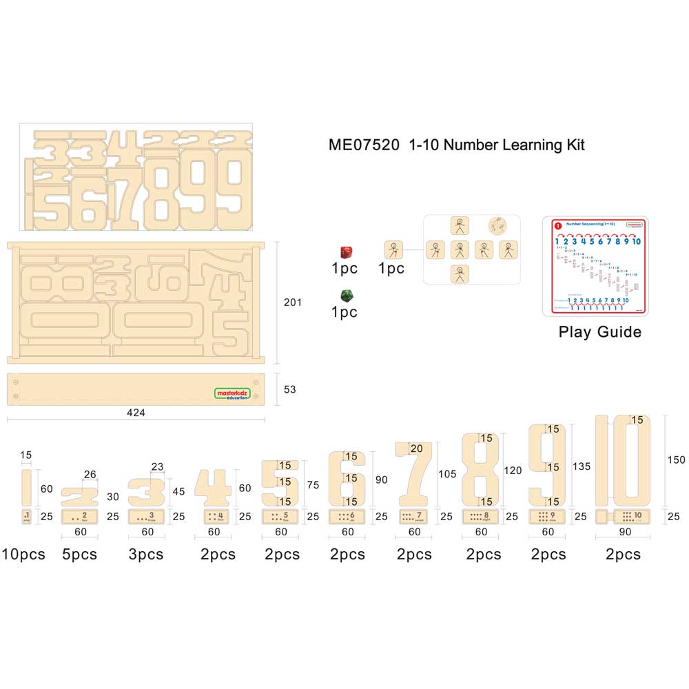 1-10 Number Learning Kit
