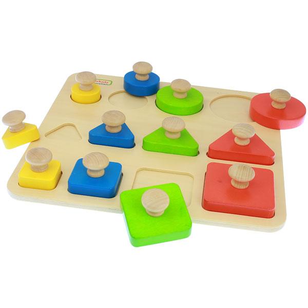 Shape, Size & Colour Learning Peg Board