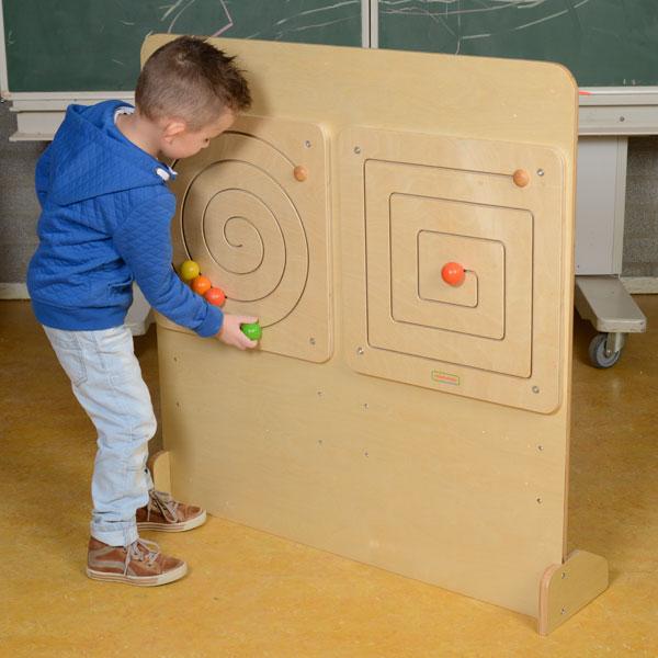 Spiral Sliding Maze Wall Element