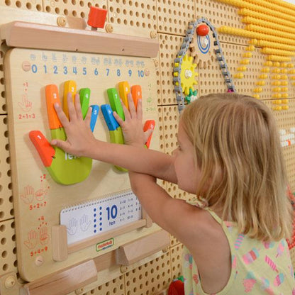 Fingers Counting Board Wall Element