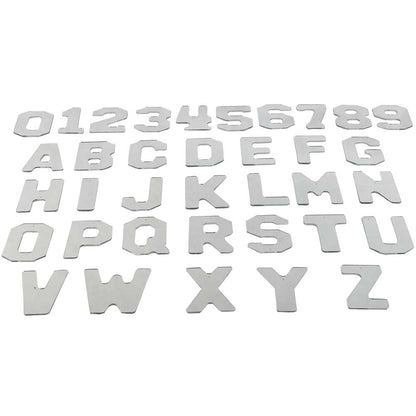 Acrylic Mirrors Alphabet & Numbers