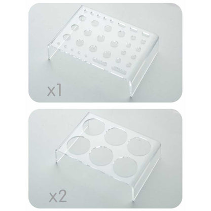 Clear Acrylic Cup, Art & Accessory Stand 3pc
