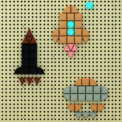 STEM Wall Geometric Shapes Set 2 (256 Pcs)