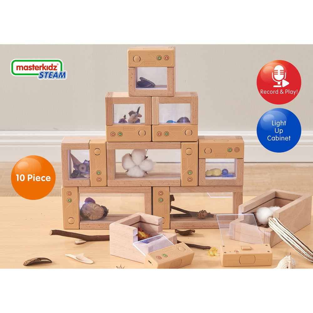 Record 'N Talk Discovery Light-Up Blocks 10 Piece Set