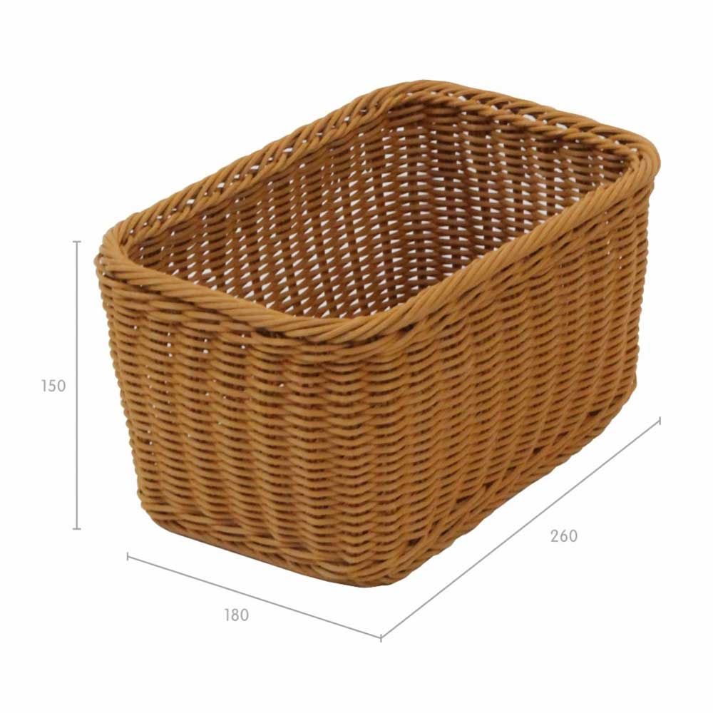 LARGE WICKER BASKET 180L (6 PIECE SET)