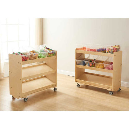 MOBILE INCLINDED SHELVING UNIT