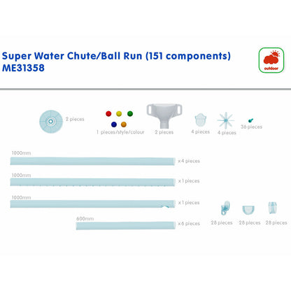 Super Water Chute & Ball Run 151 Pieces