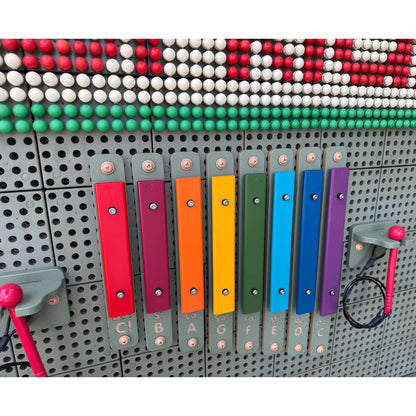 STEM Wall Outdoor Rainbow Xylophone