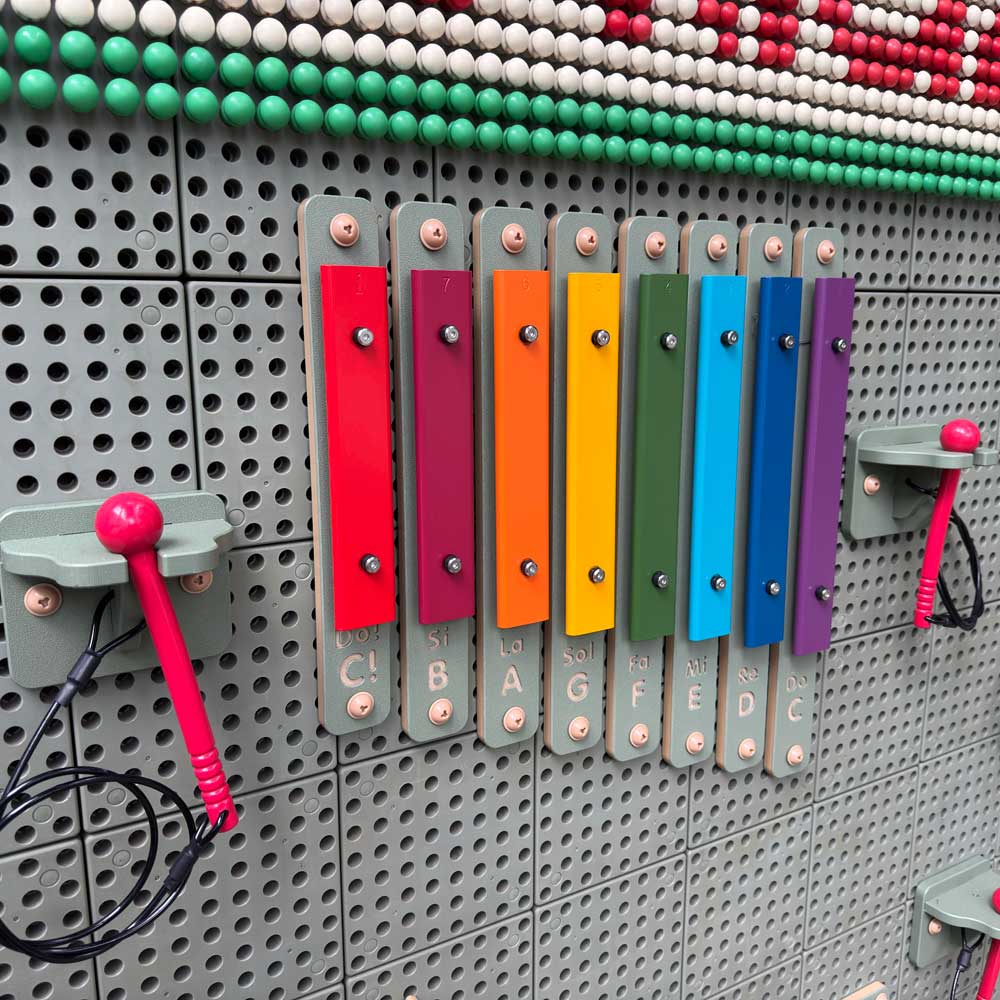 STEM Wall Outdoor Rainbow Xylophone