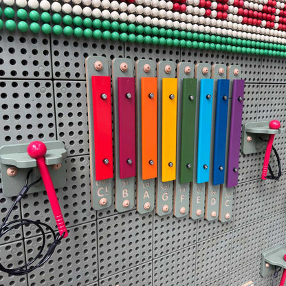 STEM Wall Outdoor Rainbow Xylophone