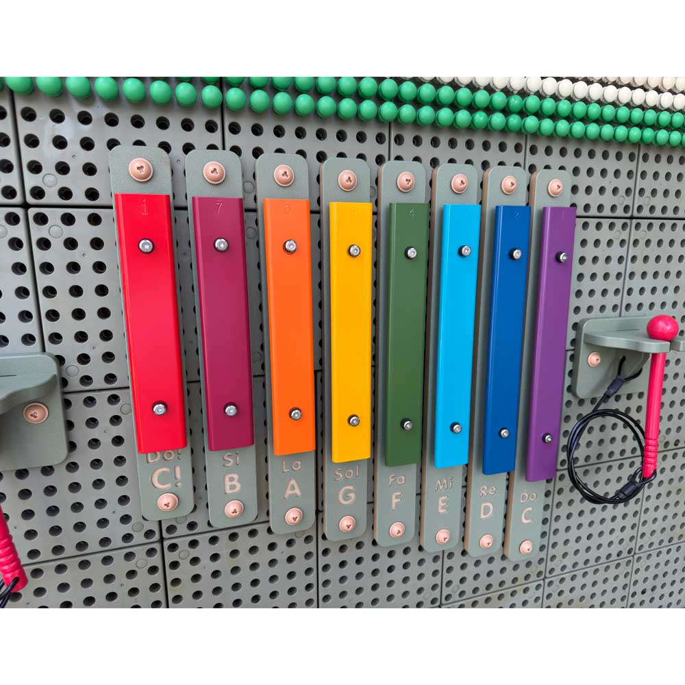 STEM Wall Outdoor Rainbow Xylophone