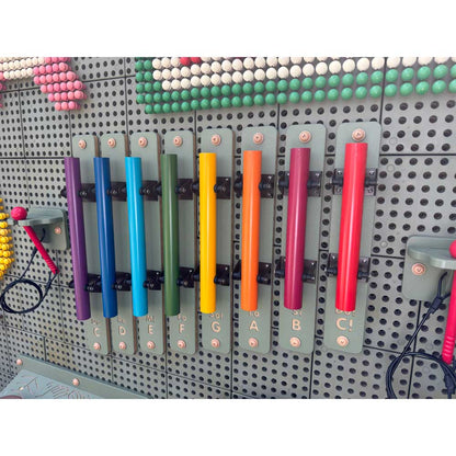 STEM Wall Outdoor Rainbow Chimes
