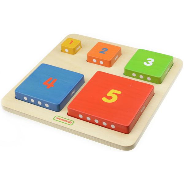 Numbers & Colours Stacking Blocks – Masterkidz Australia