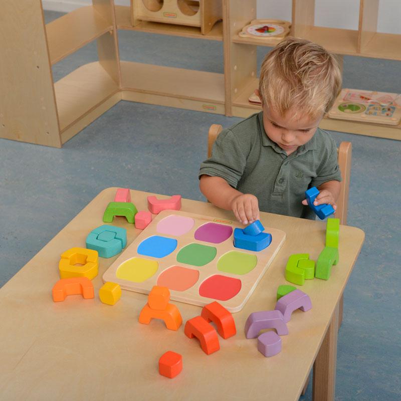 Stacking Coloured Blocks