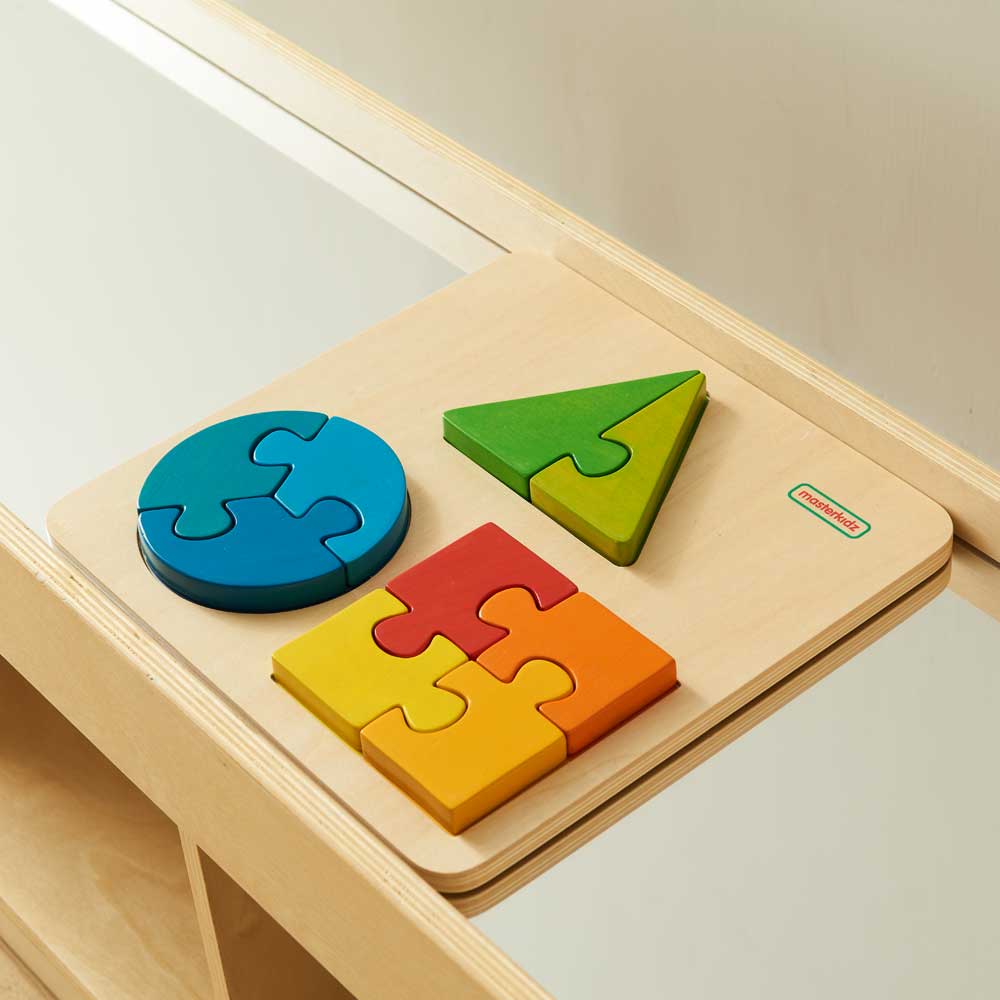 Chunky Geometric Shapes Jigsaw Puzzle